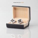 Round Carbon Fiber Cufflinks CL-0097 - Image 2