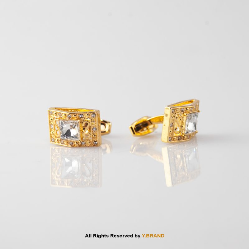 Luxury square Cufflinks with Zircon CL-0103 11 CL 0103b