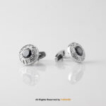 Luxury Round Cufflinks with Zircon CL-0105