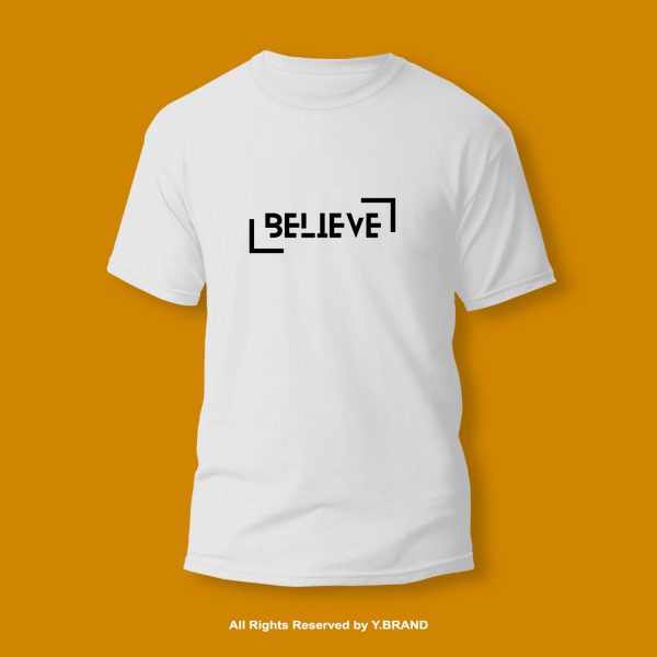 Believe Round Neck T-shirt PMTS-1094 2 Believe Round Neck T-shirt PMTS-1094
