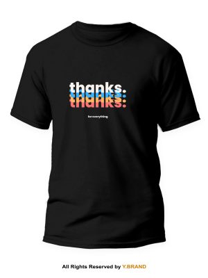 Thanks Round Neck T-shirt PMTS-1095