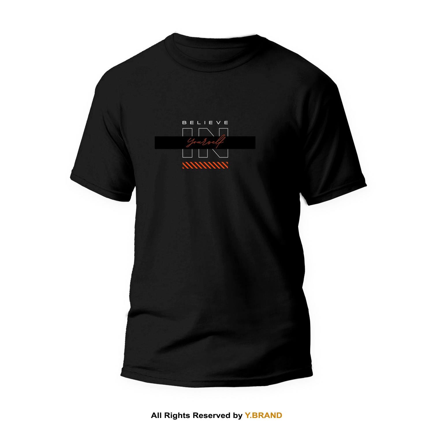 1103-B.jpg Believe In Yourself Round Neck T-shirt PMTS-1103 - Image 1