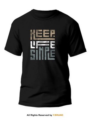 Keep Life Simple Round Neck T-shirt PMTS-1111