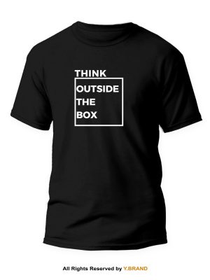 Think Outside The Box Round Neck T-shirt PMTS-1126
