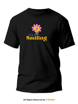 Keep On Smiling Round Neck T-shirt PMTS-1133