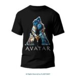 Avatar Signature Black Round Neck T-shirt ATS-1002