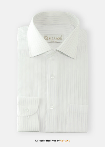 Y-BRAND Business Wide Pin stripes formal shirt