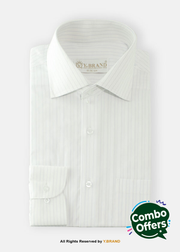 Y-BRAND Business Wide Pin stripes formal shirt FS-1049 1 Y-BRAND Business Wide Pin stripes formal shirt FS-1049