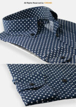 Y-BRAND Polka dot shirt with a button-down collar FS-1051 - Image 2