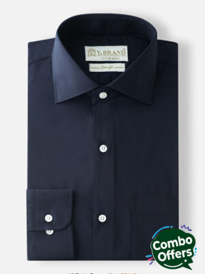 Y-BRAND Navy blue formal shirt