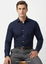 Y-BRAND Navy blue formal shirt FS-1052