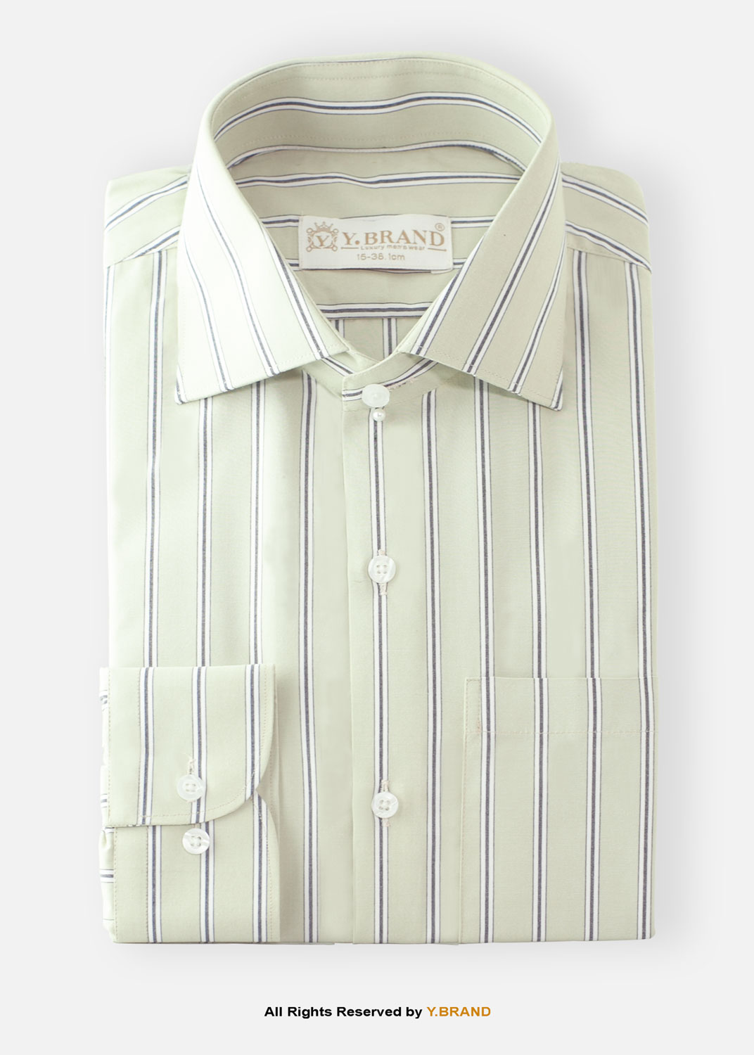 FS-1054 Y-BRAND Business Wide stripes formal shirt