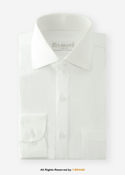Y-BRAND Oxford self-textured formal shirt