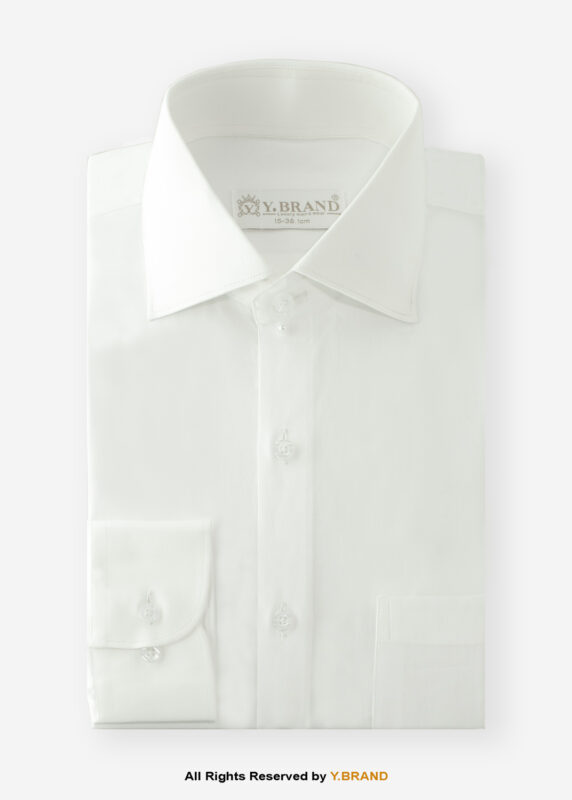 Y-BRAND Oxford self-textured formal shirt