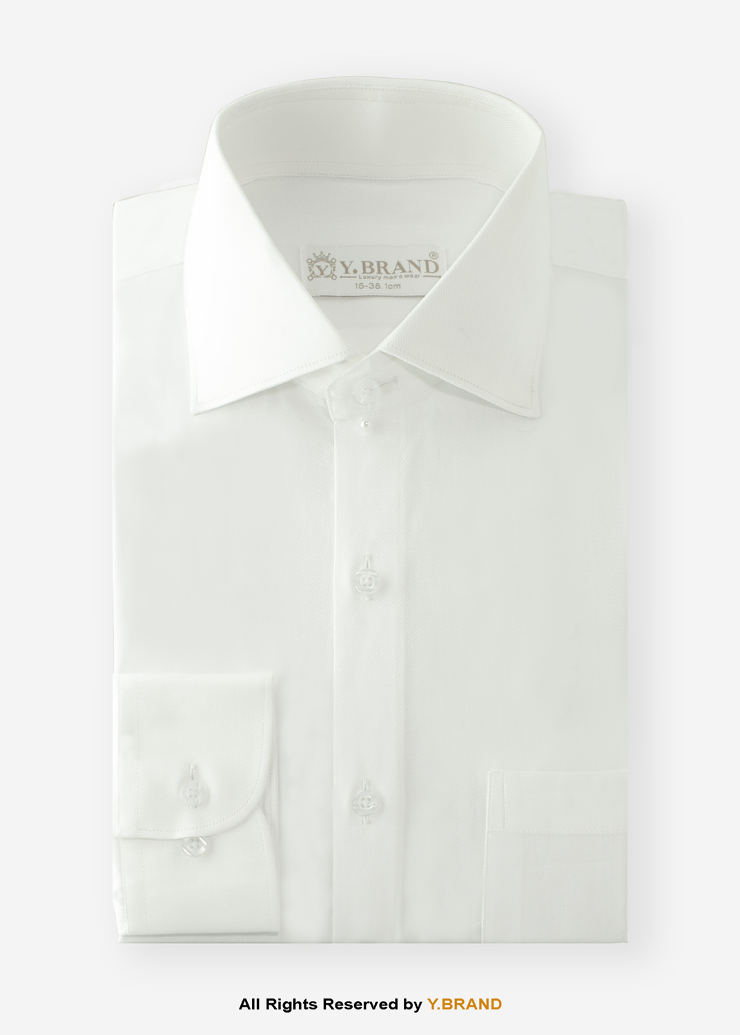 FS-1056 Y-BRAND Oxford self-textured formal shirt