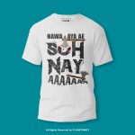 Nawa Aya Ae Slogan Round Neck T-shirt MJTS-1006