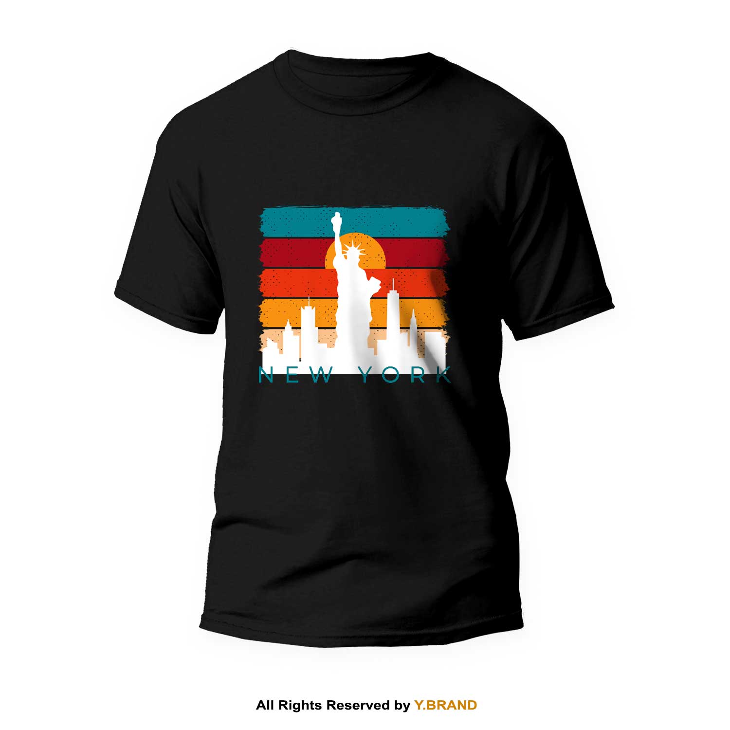 TS-1061.jpg New York Round Neck T-shirt PMTS-1061 - Image 1