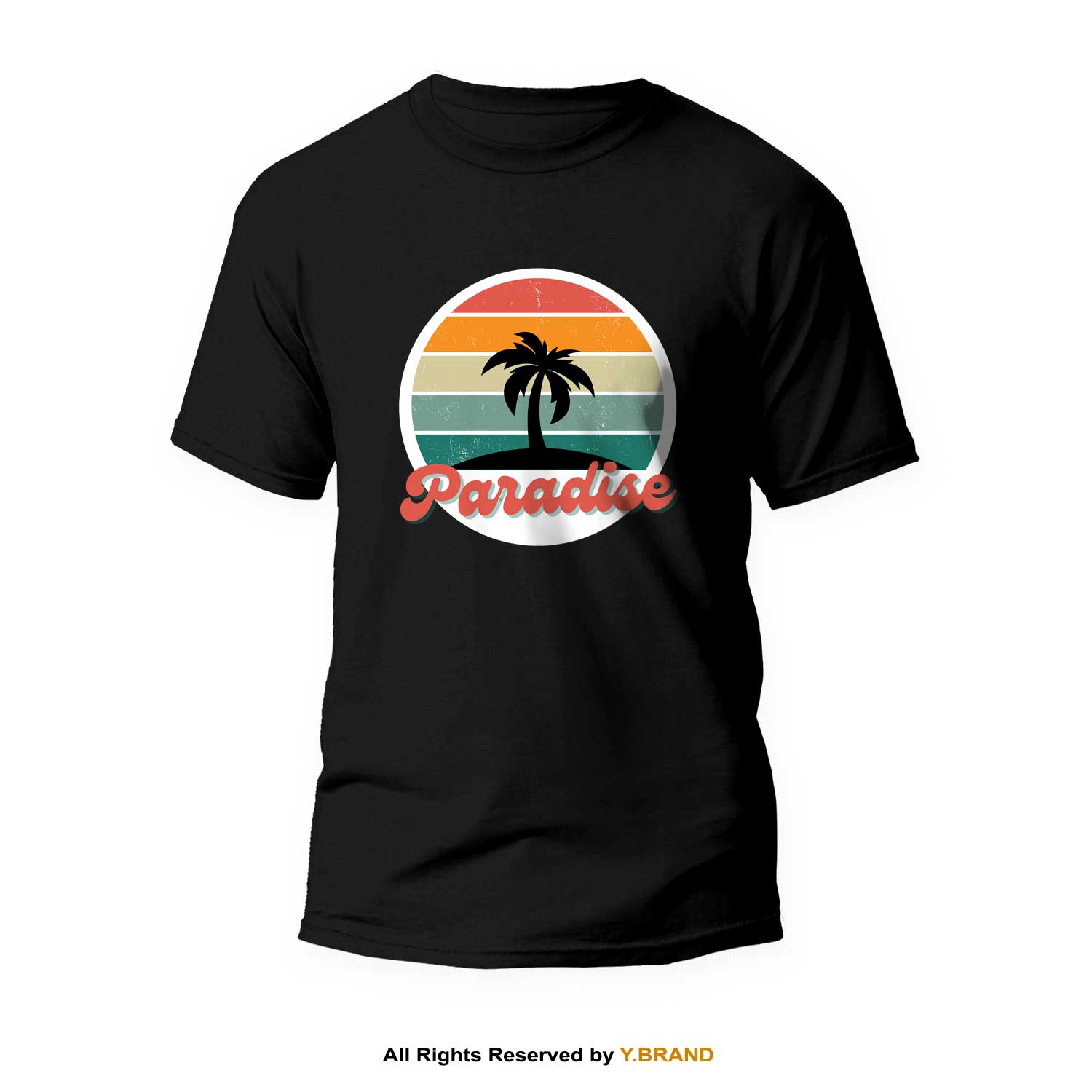 TS-1062.jpg Paradise Round Neck T-shirt PMTS-1062 - Image 1