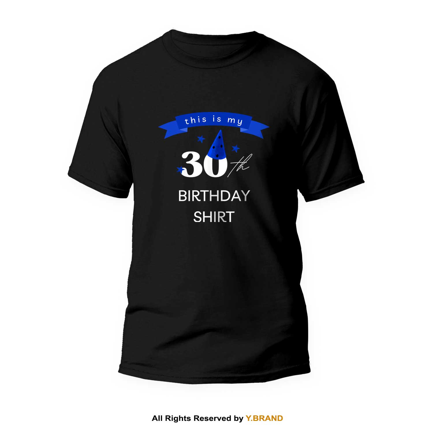 TS-1087.jpg Birthday Shirt Round Neck T-shirt PMTS-1087 - Image 1