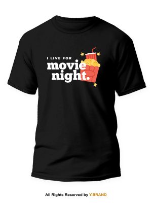 Movie Night Round Neck T-shirt PMTS-1159