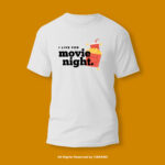 Movie Night Round Neck T-shirt PMTS-1159 - Image 2