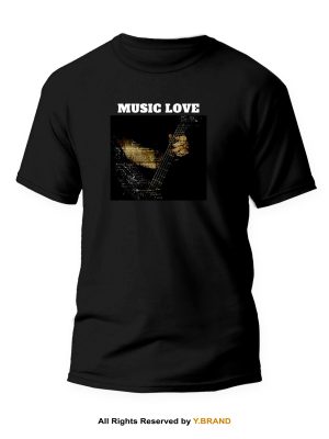 Music Love Round Neck T-shirt PMTS-1162