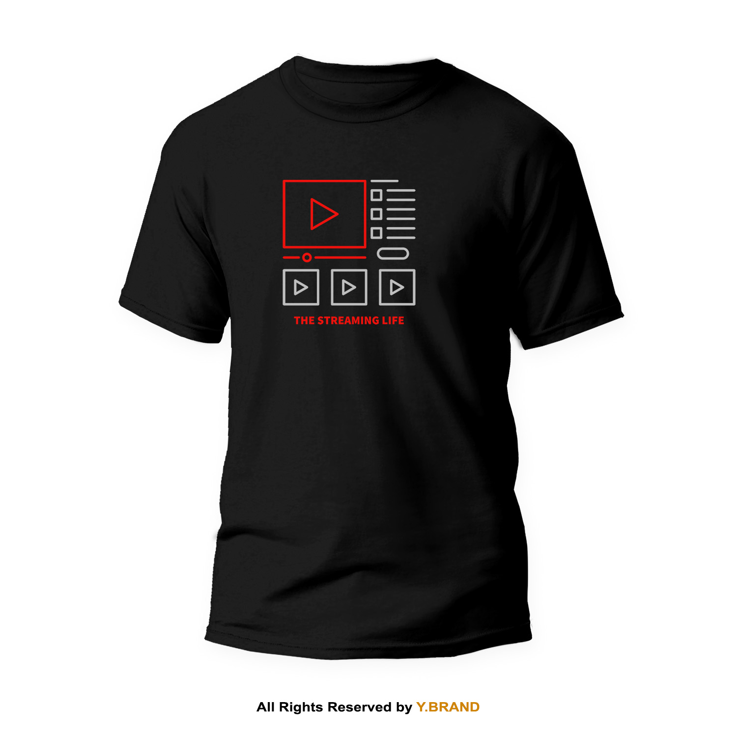 TS-1166-B.jpg Round Neck T-shirt PMTS-1166 - Image 1