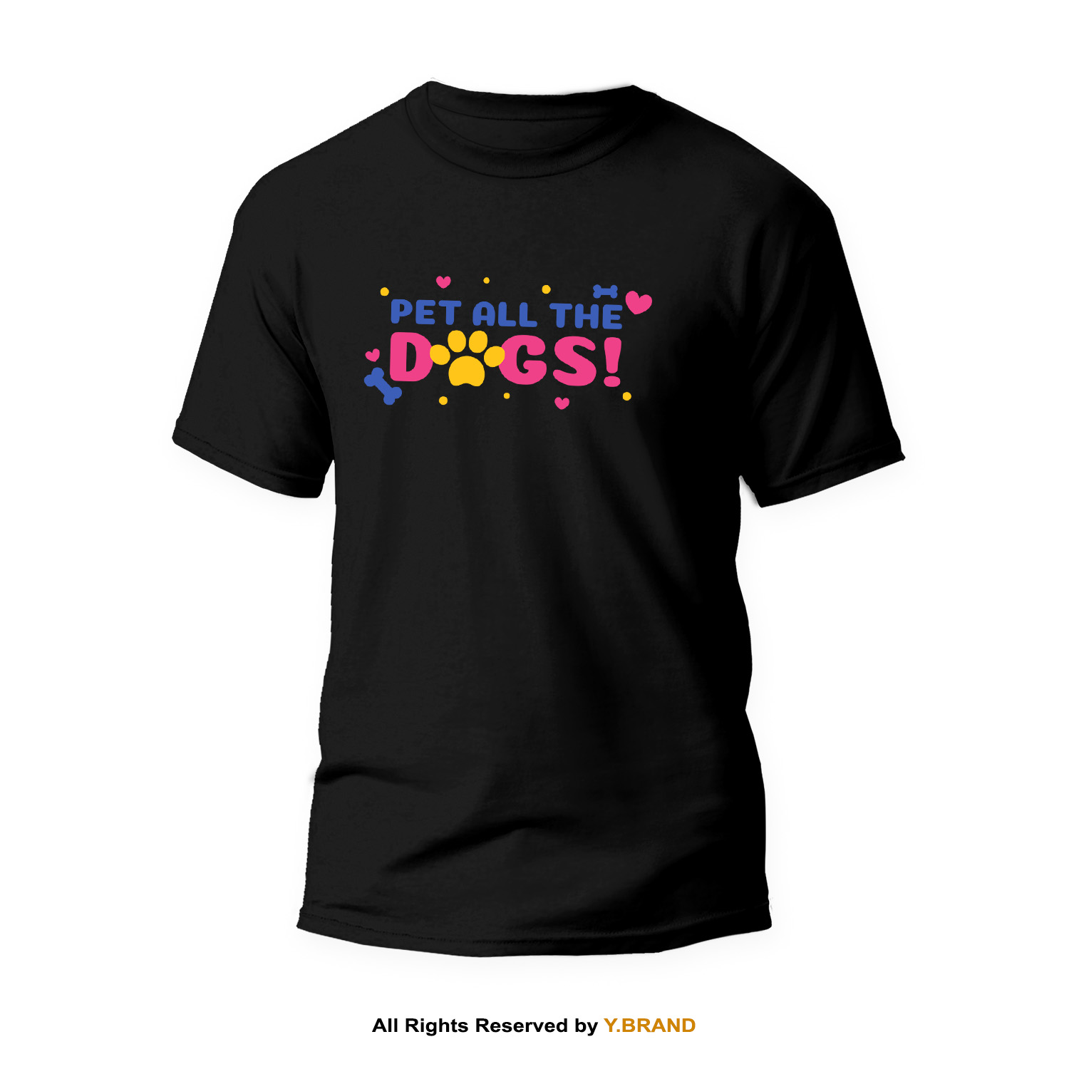 TS-1186-B.jpg Round Neck T-shirt PMTS-1186 - Image 1