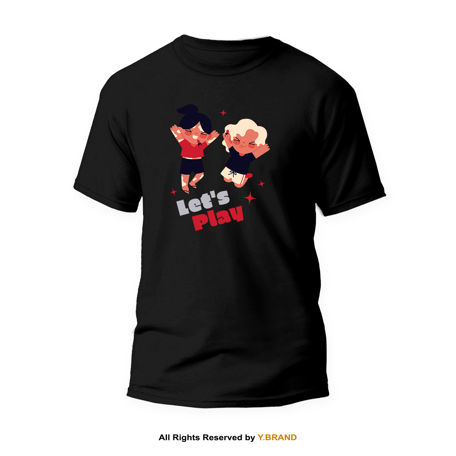 TS-1224-B.jpg Round Neck T-shirt PMTS-1224 - Image 1