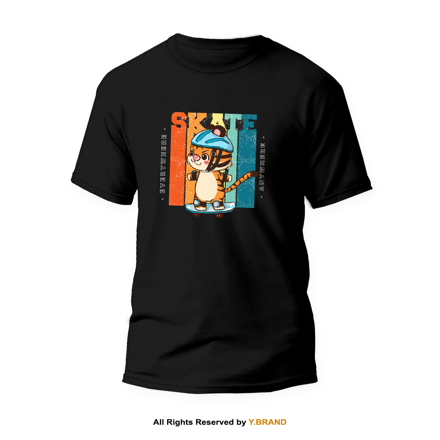 TS-1229-B.jpg Round Neck T-shirt PMTS-1229 - Image 1