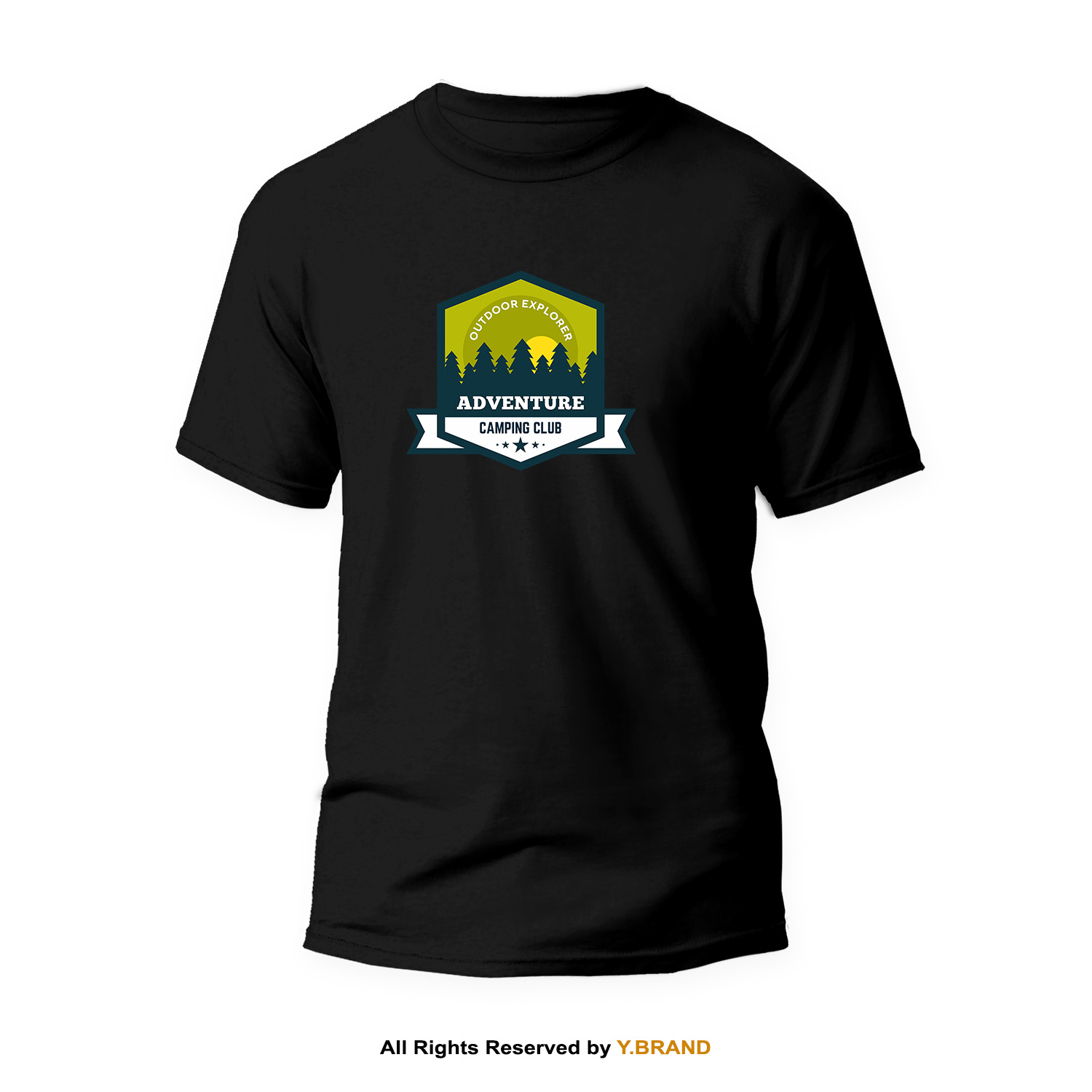 TS-1244-B.jpg Round Neck T-shirt PMTS-1244 - Image 1