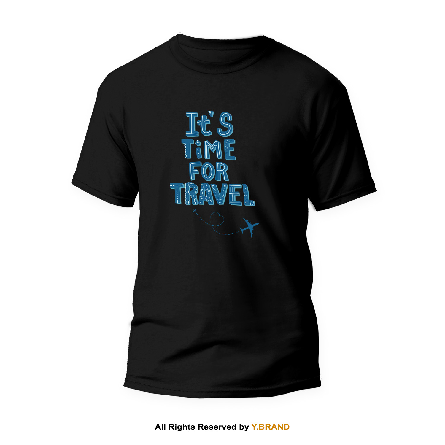 TS-1253-B.jpg Round Neck T-shirt PMTS-1253 - Image 1