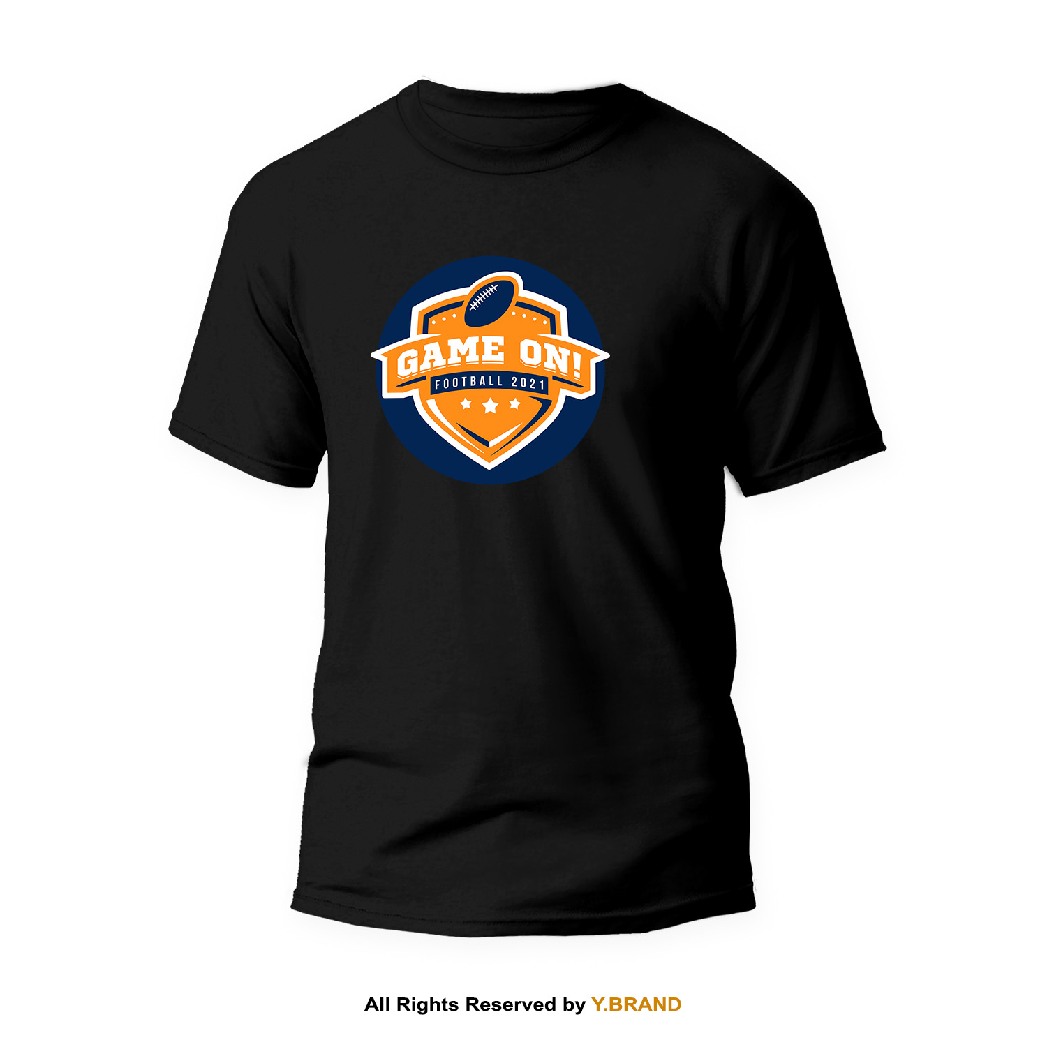 TS-1376-B.jpg Round Neck T-shirt PMTS-1376 - Image 1