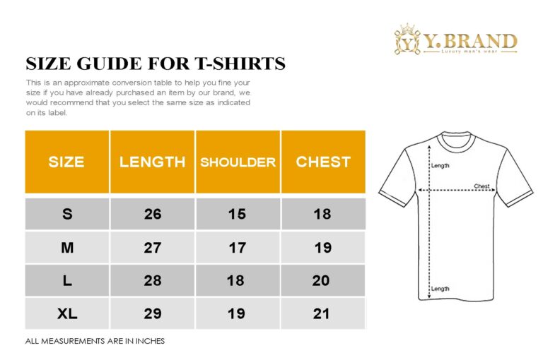 Round Neck T-shirt PMTS-1040 4 Tee size chart 1 1 768x510 1