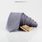 Slim Gray Pattern Poly Necktie T-138 - Image 2