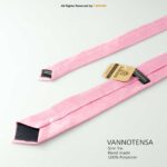Slim Pink self-Pattern Poly Necktie T-144 - Image 3