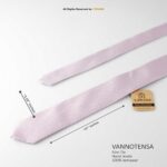 Slim Pink Micro Pattern Poly Necktie T-148 - Image 2