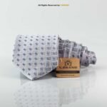 Classic Gray Pattern Poly Necktie T-157 - Image 2