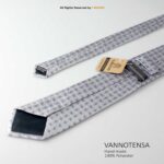 Classic Gray Pattern Poly Necktie T-157 - Image 3