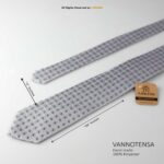 Classic Gray Pattern Poly Necktie T-157 - Image 2