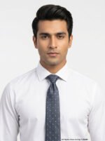 Stylish Dark Blue Pattern Necktie T-158