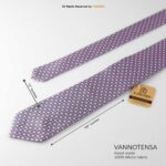 Stylish Gray Pink Micro Pattern Necktie T-159 - Image 2