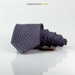 Dark Gray Micro Pattern Poly Necktie T-161