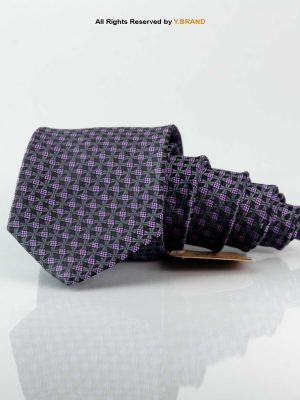 Dark Gray Micro Pattern Poly Necktie T-161