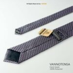 Dark Gray Micro Pattern Poly Necktie T-161 - Image 3