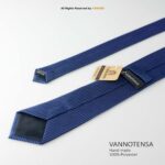 Formal Blue Self-Pattern Poly Necktie T-163 - Image 3