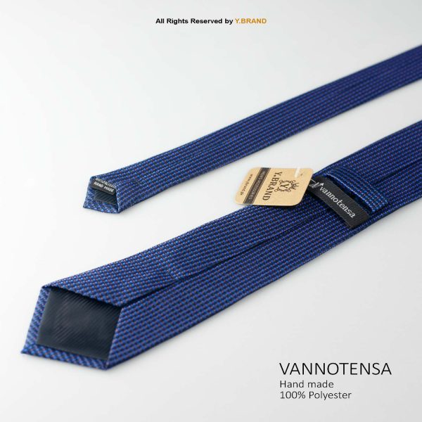 Formal Blue Self-Pattern Poly Necktie T-163 3 Formal Blue Self-Pattern Poly Necktie T-163