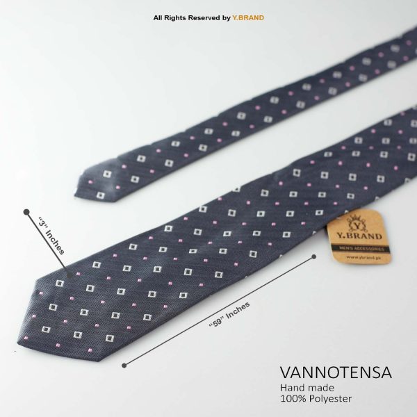 Stylish Dark Gray Dimond Pattern Necktie T-165 2 Stylish Dark Gray Dimond Pattern Necktie T-165