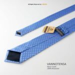 Classic sky-Blue Circle Pattern Poly Necktie T-166 - Image 3