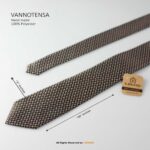 Classic Brown Micro Pattern Poly Necktie T-168 - Image 2